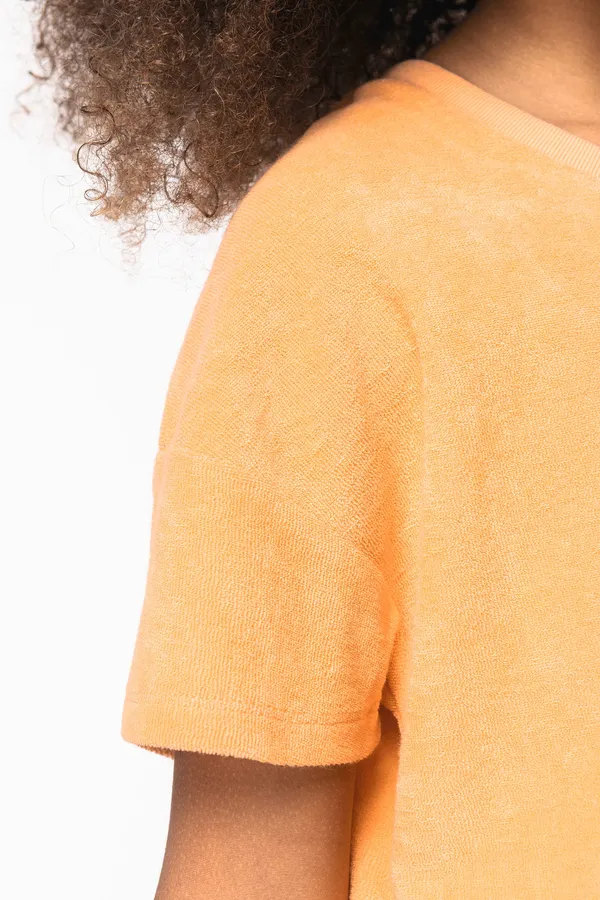 Eco-friendly girls’ Terry Towel t-shirt