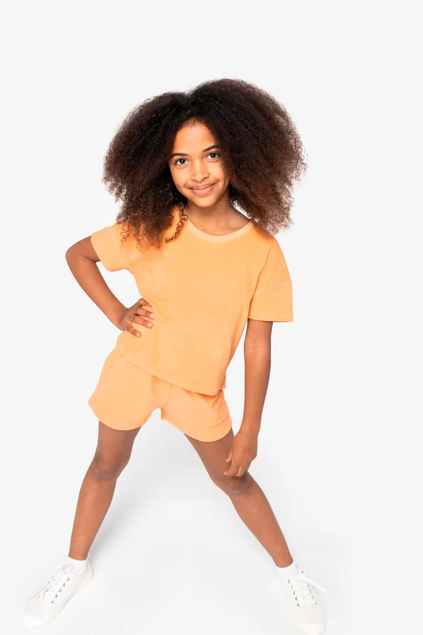 Eco-friendly girls’ Terry Towel t-shirt