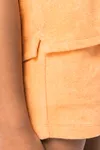 Umweltfreundliches T-Shirt aus Frottee für Mädchen Apricot