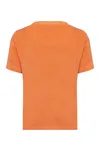 Umweltfreundliches T-Shirt aus Frottee für Mädchen Apricot