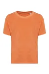 Umweltfreundliches T-Shirt aus Frottee für Mädchen Apricot