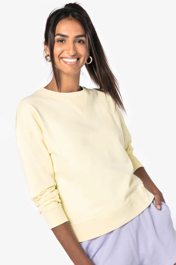 Umweltfreundliches Sweatshirt mit hängenden Schultern Damen