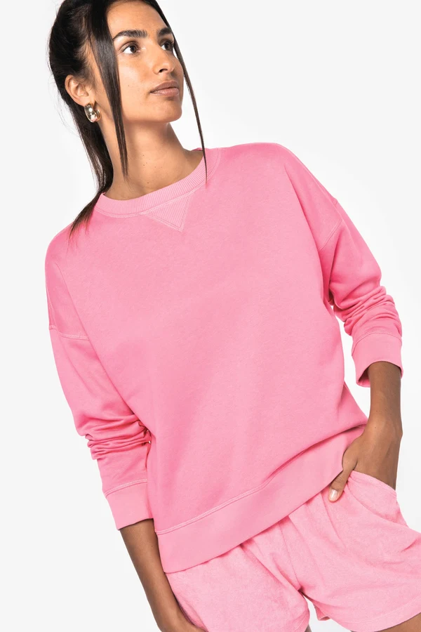 Umweltfreundliches Sweatshirt mit hängenden Schultern Damen