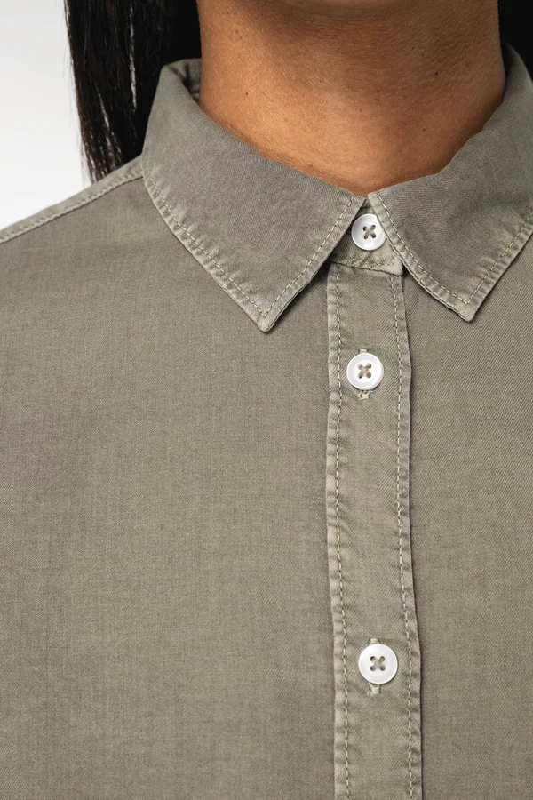 Umweltfreundliches Ausgewaschene Bluse