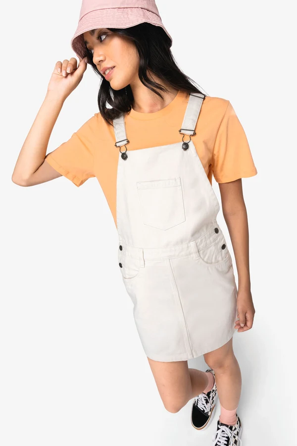 Umweltfreundliches Damen-Latzkleid