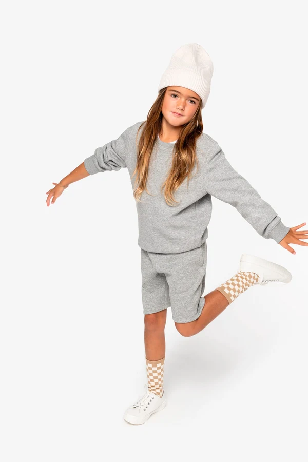 Umweltfreundliches Sweatshirt mit Rundhalsausschnitt für Kinder