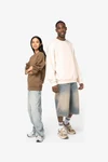 Umweltfreundliches Oversize Unisex-Sweatshirt mit Rundhalsausschnitt