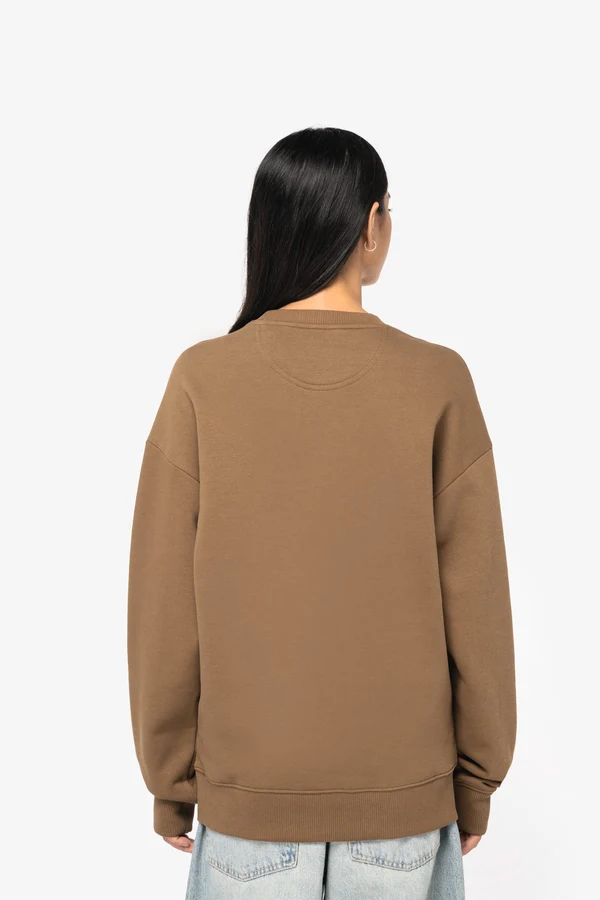 Umweltfreundliches Oversize Unisex-Sweatshirt mit Rundhalsausschnitt