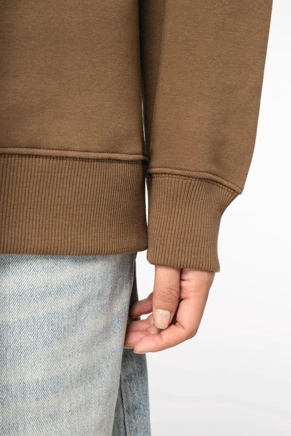 Umweltfreundliches Oversize Unisex-Sweatshirt mit Rundhalsausschnitt