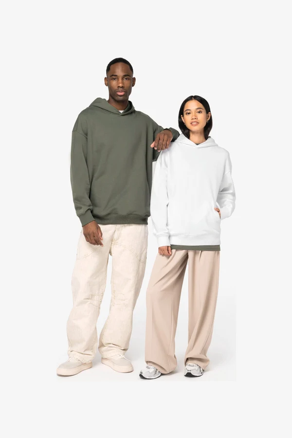 Umweltfreundliches Oversize Unisex-Kapuzensweatshirt