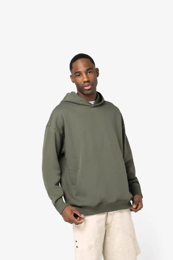 Umweltfreundliches Oversize Unisex-Kapuzensweatshirt