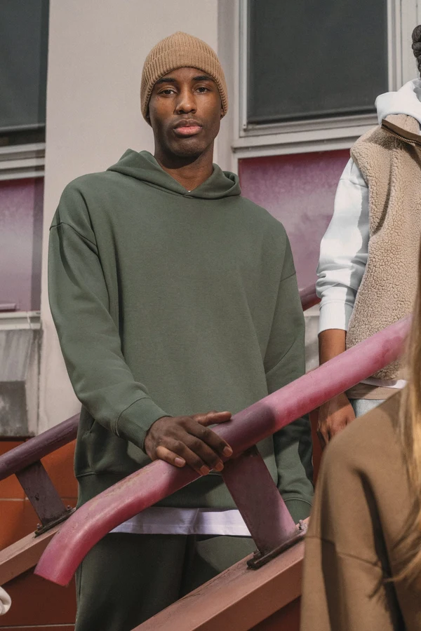 Umweltfreundliches Oversize Unisex-Kapuzensweatshirt