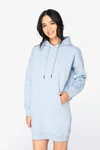 Umweltfreundliches Kapuzensweatshirtkleid für Damen