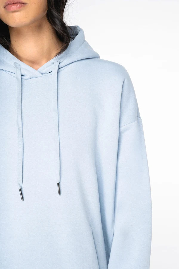 Umweltfreundliches Kapuzensweatshirtkleid für Damen
