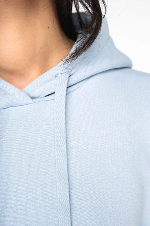 Umweltfreundliches Kapuzensweatshirtkleid für Damen