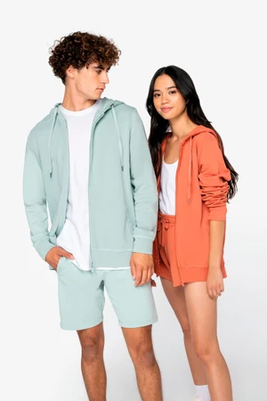 Umweltfreundliches Unisex-Kapuzensweatshirt aus French Terry mit Reißverschluss