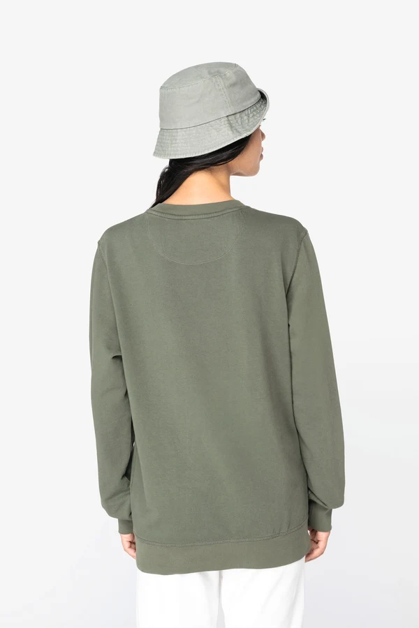 Umweltfreundliches Unisex Sweatshirt mit Rundhalsausschnitt aus French Terry