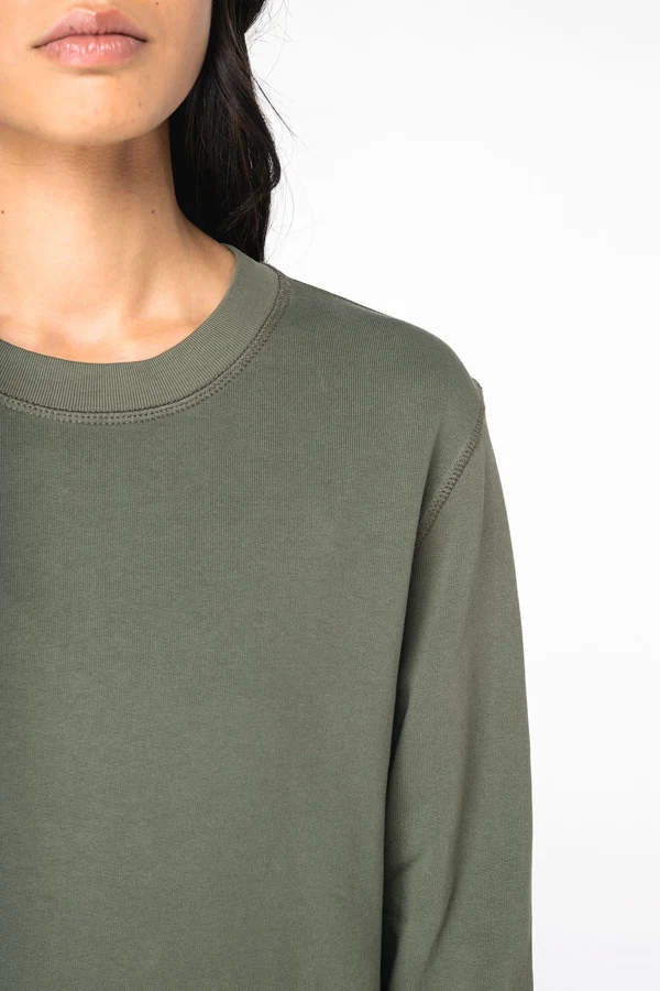 Umweltfreundliches Unisex Sweatshirt mit Rundhalsausschnitt aus French Terry