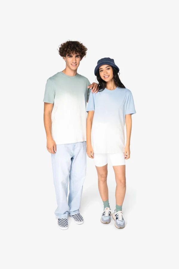 Umweltfreundliches Unisex Dip Dye T-Shirt
