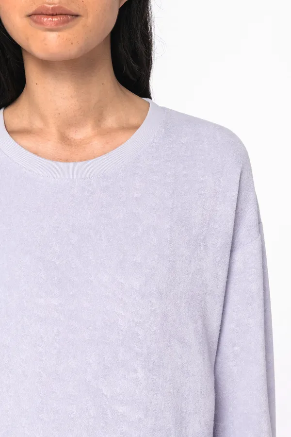 Terry Towel Oversize-Sweatshirt für Damen
