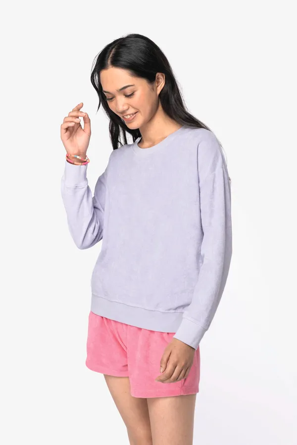 Terry Towel Oversize-Sweatshirt für Damen