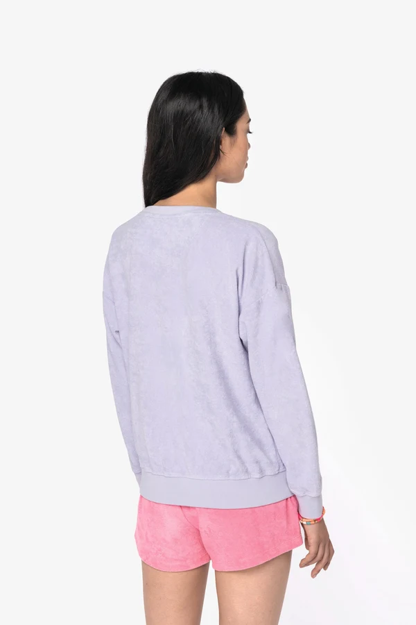 Umweltfreundliches Damen-Sweatshirt aus Frottee