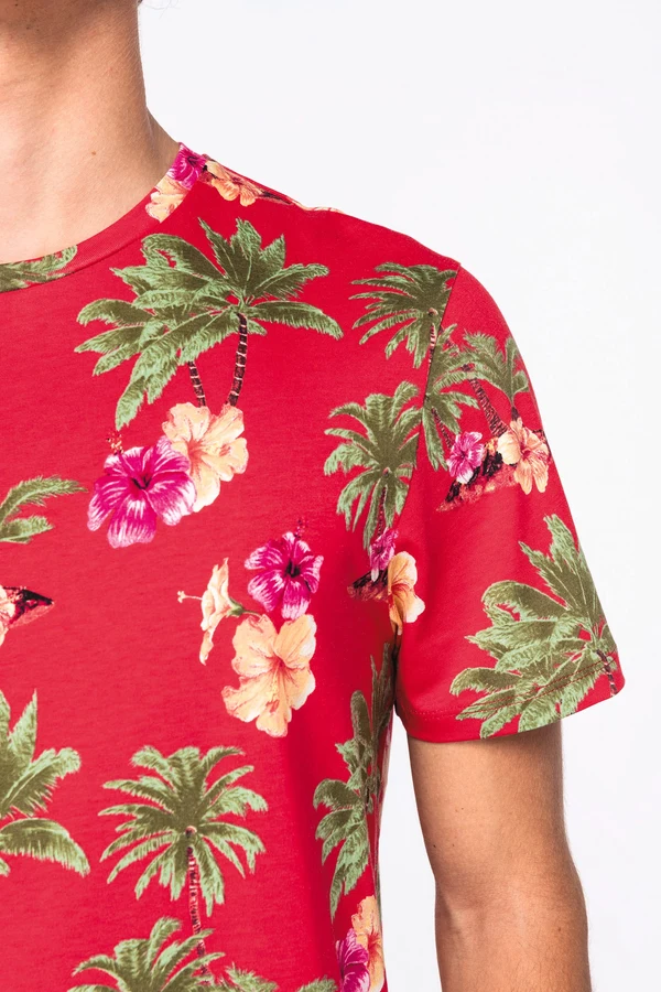 Umweltfreundliches Herren T-Shirt Tropen-Druck