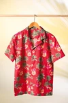 Herrenhemd mit Hawaii Motiven