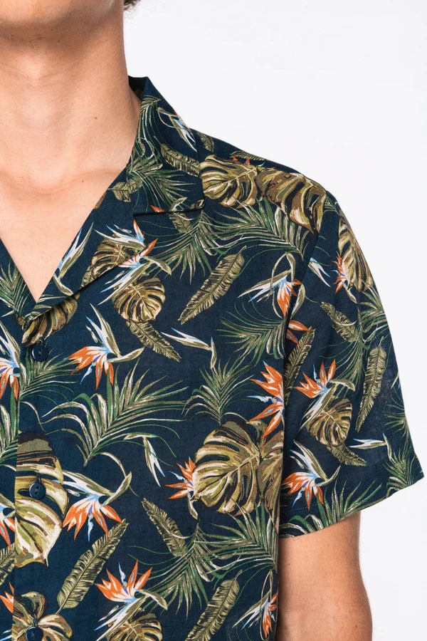 Herrenhemd mit Hawaii Motiven