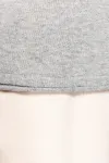 Eco-friendly men's raw edge collar round neck jumper