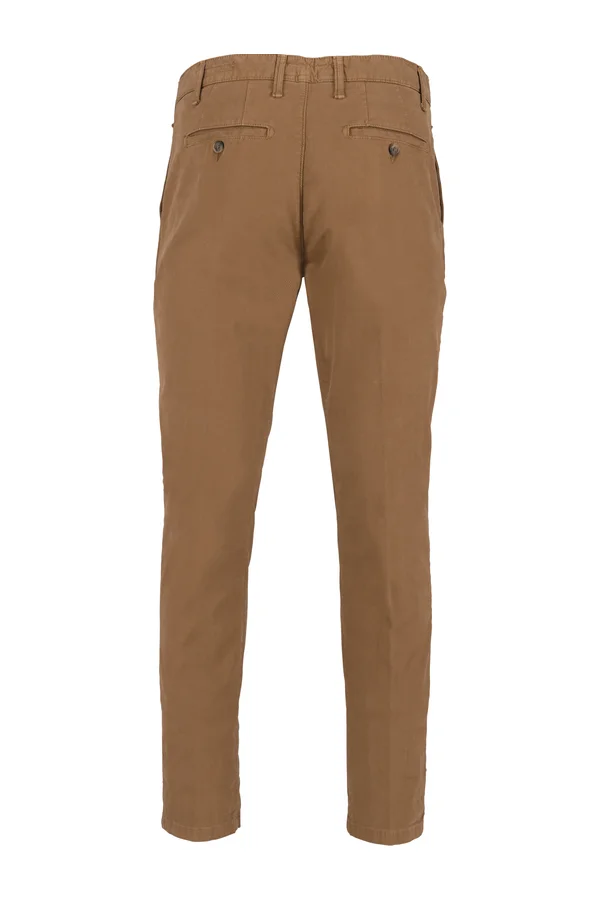 Chino-Herrenhose Washed Dark Camel