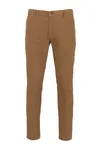 Chino-Herrenhose Washed Dark Camel