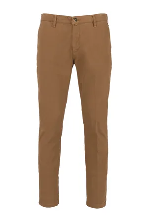 Chino-Herrenhose Washed Dark Camel