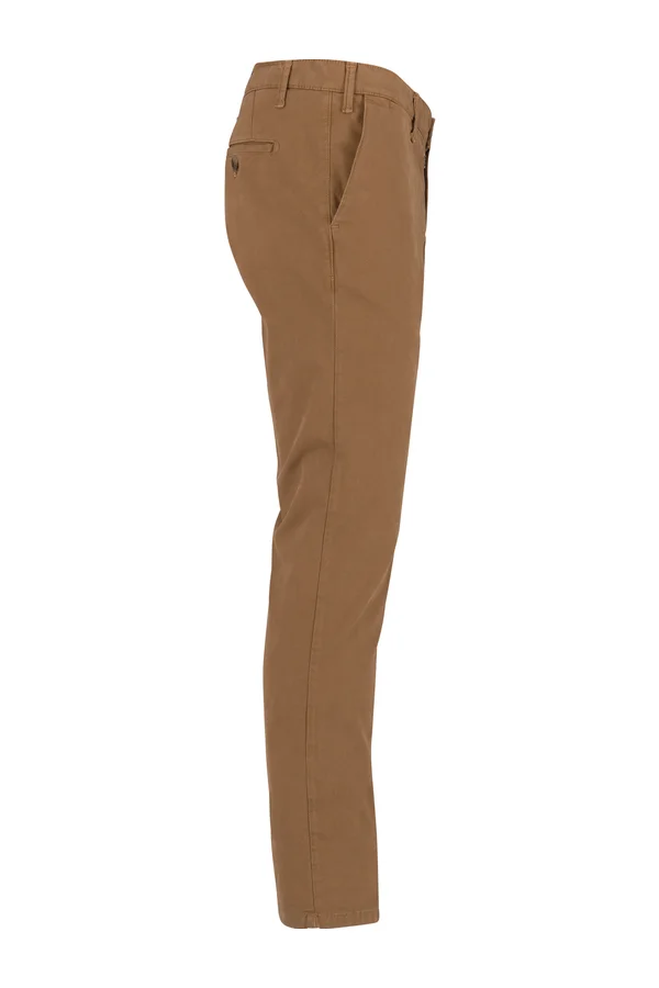 Chino-Herrenhose Washed Dark Camel