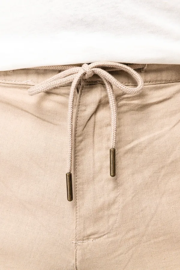 Eco-friendly men's linen and organic cotton trousers