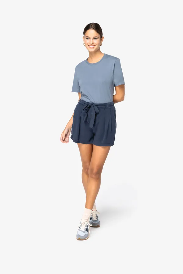 Eco-friendly Ladies' Washed Effect  Lyocell Trousers