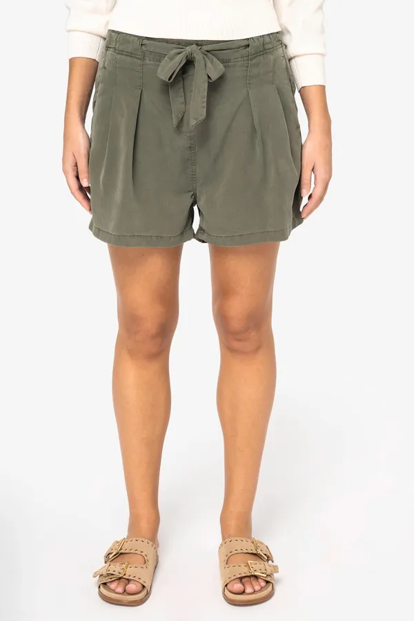 Eco-friendly Ladies' Washed Effect  Lyocell Trousers