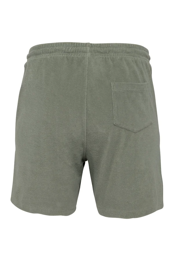 Umweltfreundliche Herrenshorts aus Frottee Almond Green