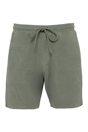 Umweltfreundliche Herrenshorts aus Frottee Almond Green