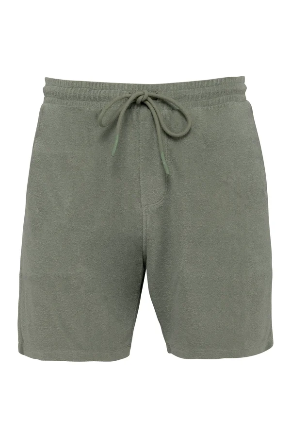 Umweltfreundliche Herrenshorts aus Frottee Almond Green