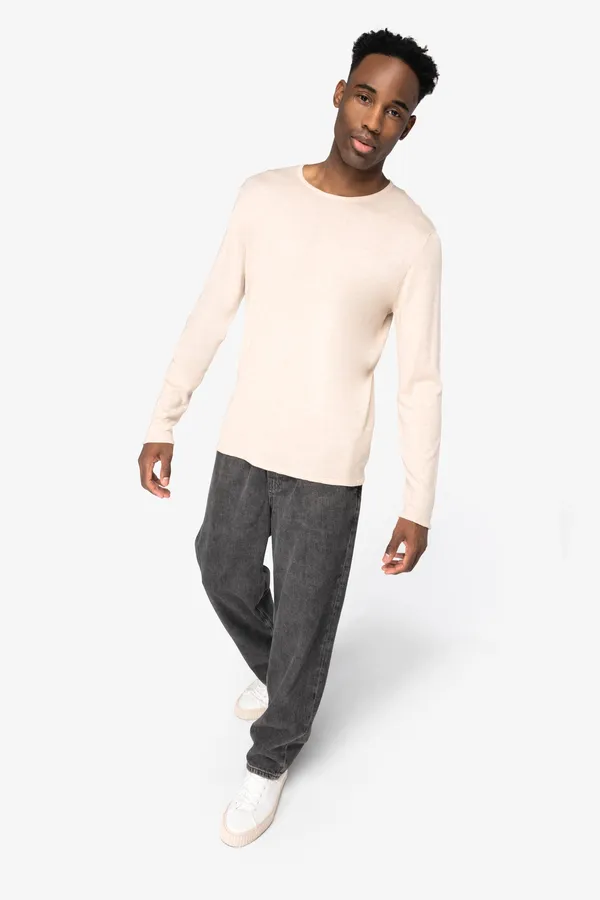 Eco-friendly men’s lyocell crew neck jumper