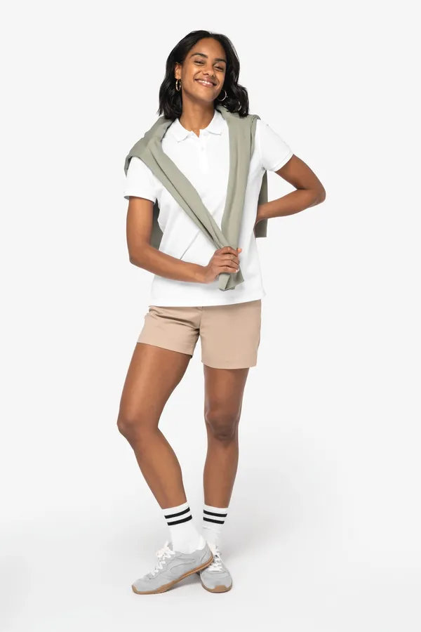 Eco-friendly ladies’ chino bermuda shorts