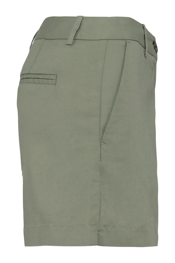 Umweltfreundliche Chino-Bermuda-Shorts für Damen Almond Green