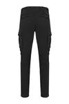 Umweltfreundliche ausgewaschene Cargohose für Herren Washed black