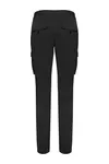 Umweltfreundliche ausgewaschene Cargohose für Damen Washed black