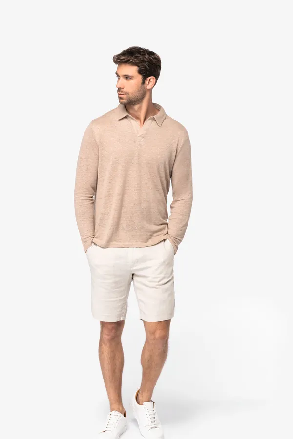 Bermuda-Shorts aus Leinen für Herren