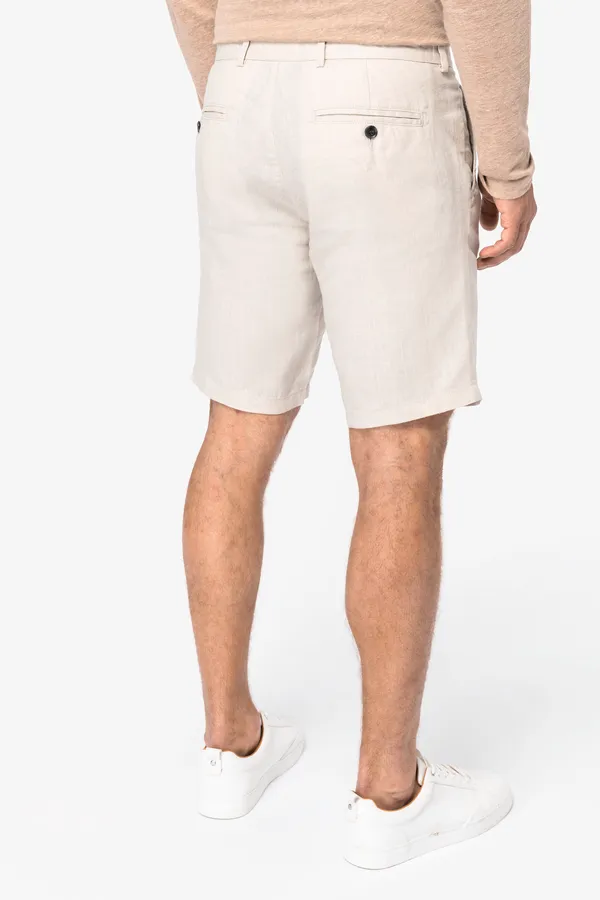 Bermuda-Shorts aus Leinen für Herren