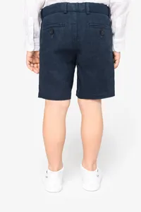 Bermuda-Shorts aus Leinen für Jungen