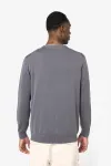Eco-friendly men’s washed effect crew neck jumper