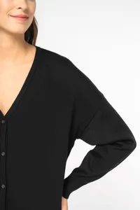 Eco-friendly Ladies' Lyocell V Neck Jumper